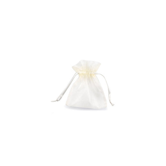 Sacchetti organza Milly  - 12,5 x 17 cm - avorio - PNP - conf. 20 pezzi