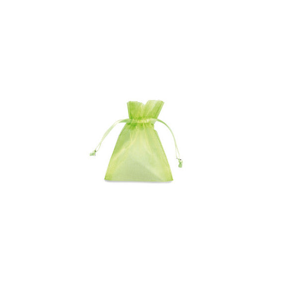 Sacchetti organza Milly - 12,5 x 17 cm - verde mela - PNP - conf. 20 pezzi