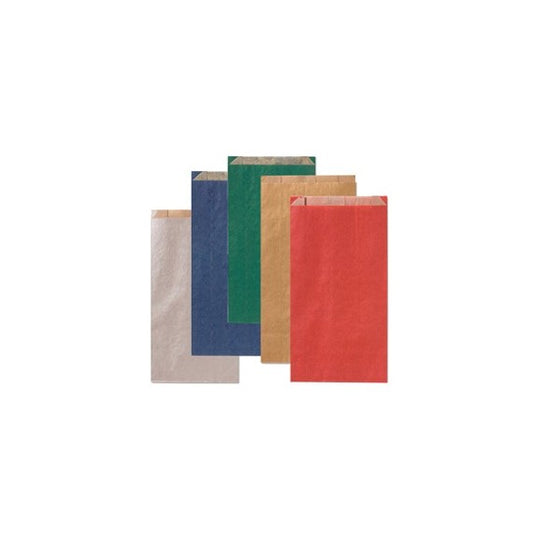 Sacchetto a soffietto - 14 x 28+5 cm - colori scuri assortiti - Rex Sadoch - conf. 100 pezzi