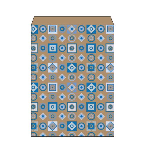 Sacchetto in carta kraft Maniero con soffietto in conf. da 500 pz 200x40x290 mm - SQS