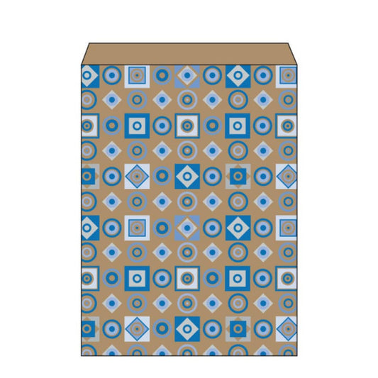 Sacchetto in carta kraft Maniero con soffietto in conf. da 500 pz 200x40x290 mm - SQS