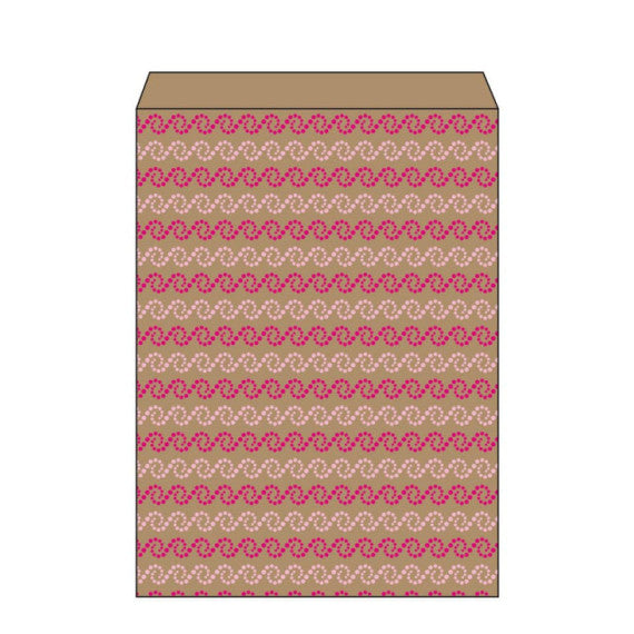 Sacchetto in carta kraft Maniero con soffietto in conf. da 500 pz 200x40x290 mm - SQS