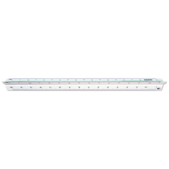 Scalimetro 30 cm Arda uso edilizia 1:100 - 200 - 250 - 300 - 400 - 500 - 109
