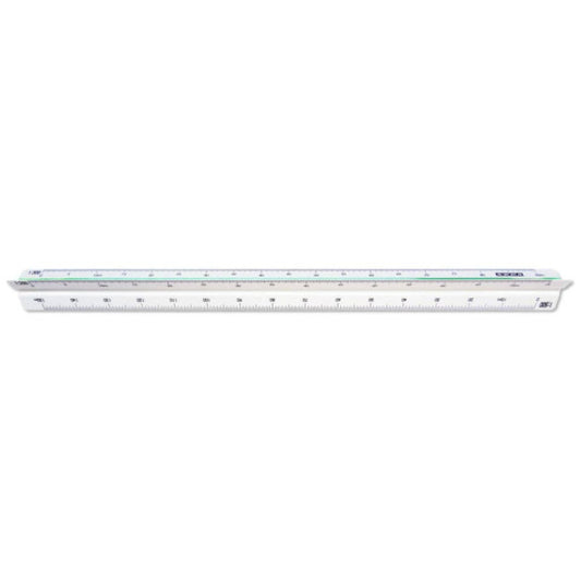 Scalimetro 30 cm Arda uso edilizia 1:100 - 200 - 250 - 300 - 400 - 500 - 109