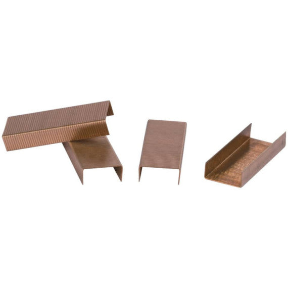 Scatola 1000 punti per cucitrice Q-Connect 24/6 rame - KF01279