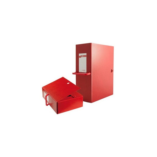 Scatola archivio Big 200 - con maniglia - dorso 20 cm - 25 x 35 cm - rosso - Sei Rota