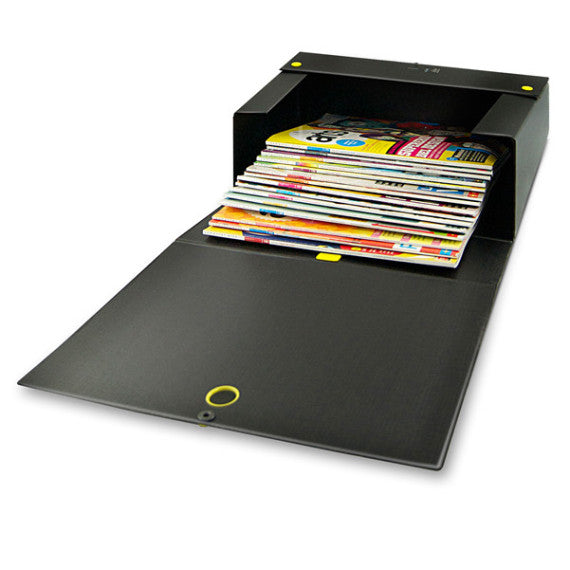Scatola archivio Big Next - dorso 16 cm - 25x35 cm - nero/blu - Sei Rota