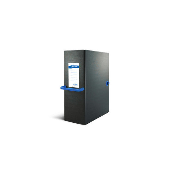 Scatola archivio Big Next - dorso 16 cm - 25x35 cm - nero/blu - Sei Rota
