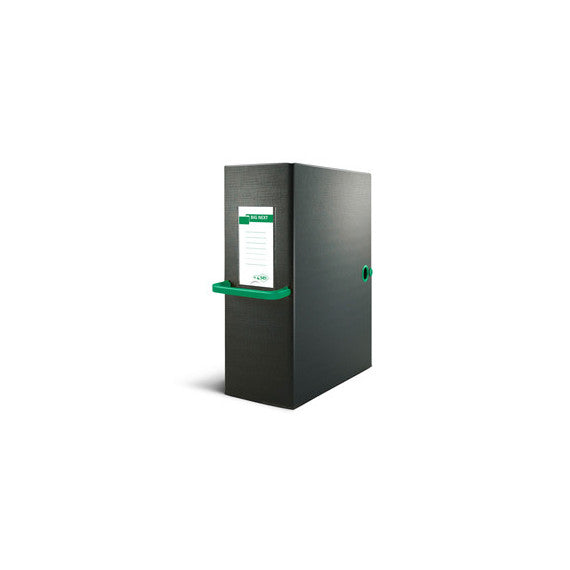 Scatola archivio Big Next - dorso 16 cm - 25x35 cm - nero/verde - Sei Rota