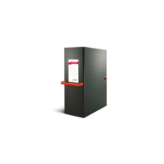 Scatola archivio Big Next - dorso 20 cm - 25x35 cm - nero/rosso - Sei Rota