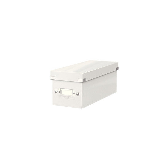 Scatola archivio Click & Store - per CD - 14,3x13,6,x35,2 cm - bianco - Leitz