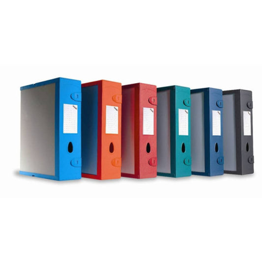 Scatola archivio LEONARDI Combi Box E500 dorso 9 cm blu navy - 29,8x36,2 cm E500BN