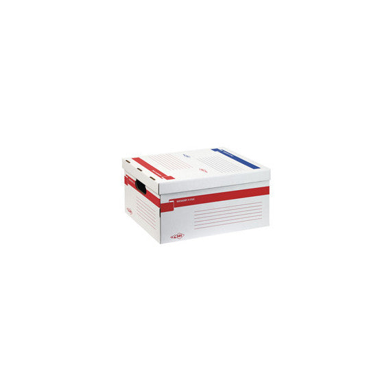 Scatola archivio Memory X File - con coperchio - dorso 27,5 cm - 37x27x52 cm - bianco - Sei Rota