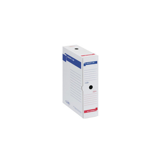 Scatola archivio Memory X100 - 25x35 cm - dorso 10 cm - bianco - Sei Rota