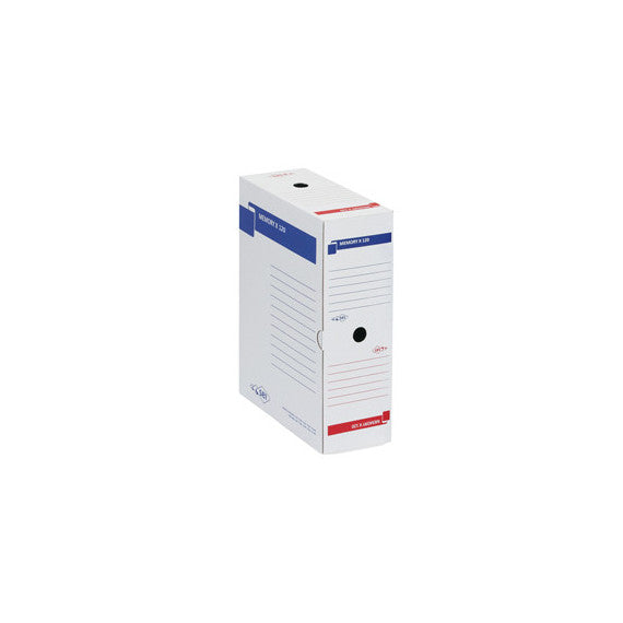 Scatola archivio Memory X120 - 25x35 cm - dorso 12 cm - bianco - Sei Rota
