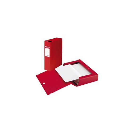 Scatola archivio Scatto - dorso 4 cm - 25 x 35 cm - rosso - Sei Rota