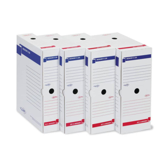 Scatola archivio Sei Rota Memory X 100 25x35 cm dorso 10 cm bianco 673210