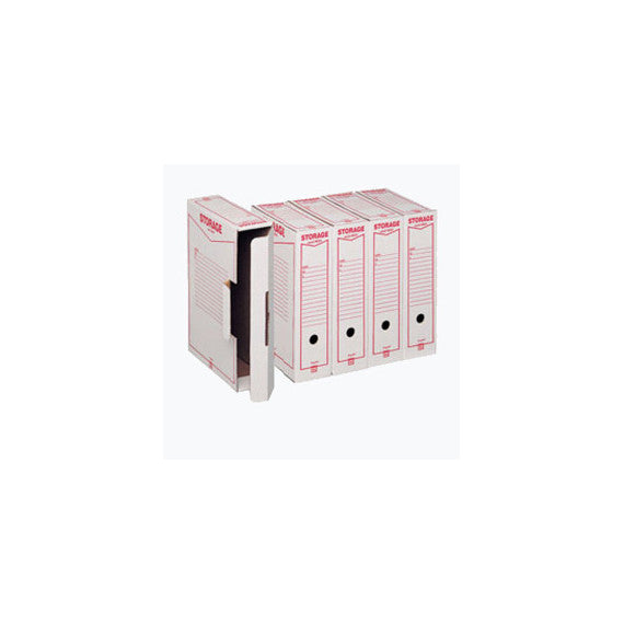 Scatola archivio Storage - formato legale - 85x253x355 mm - bianco e rosso - 1602 Esselte Dox
