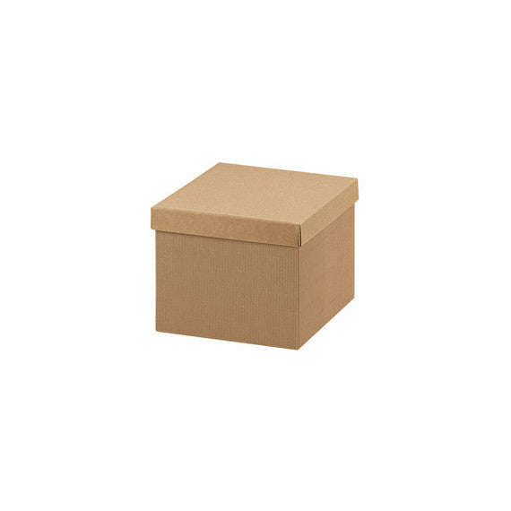 Scatola - con coperchio - 40 x 28,5 x 24 cm - cartone onda - avana - Scotton