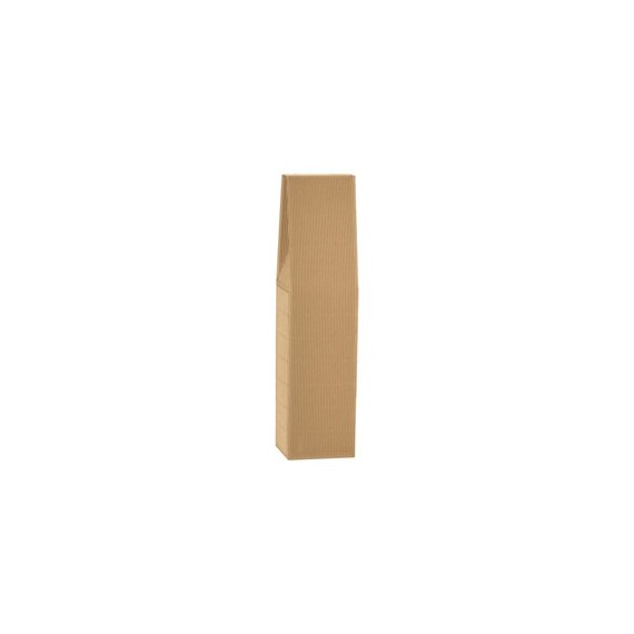 Scatola Onda - 1 bottiglia - in cartone - 9 x 9 x 37 cm - avana - Scotton