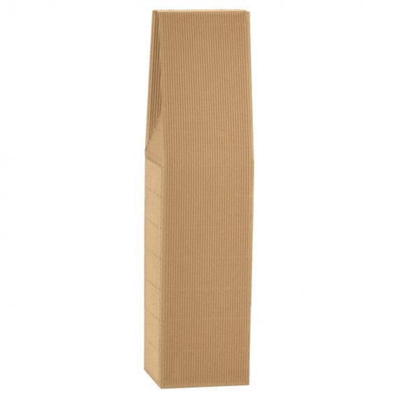Scatola Onda - 1 bottiglia - in cartone - 9 x 9 x 37 cm - avana - Scotton