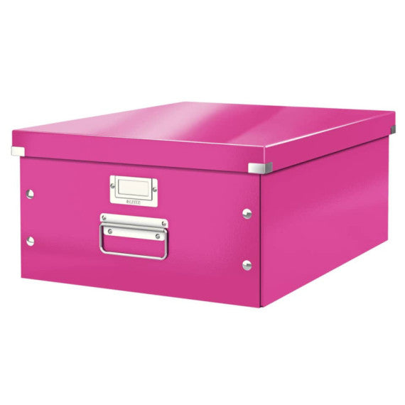 Scatola per archiviazione universale ''L'' Leitz CLICK & STORE 36,9x20x48,2 cm Leitz fucsia metallizzato - 60450023