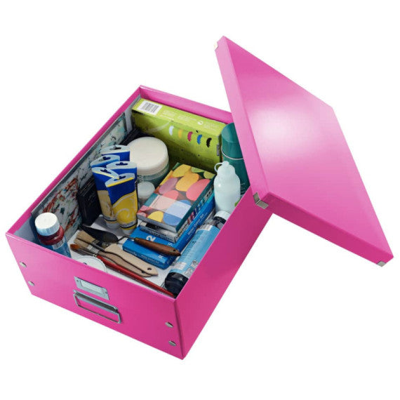Scatola per archiviazione universale ''L'' Leitz CLICK & STORE 36,9x20x48,2 cm Leitz fucsia metallizzato - 60450023