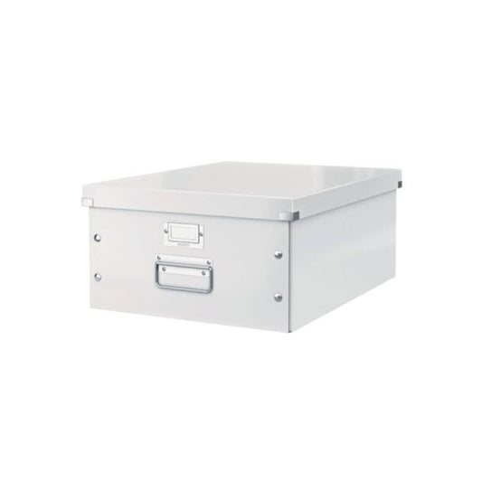 Scatola per archiviazione universale ''L'' Leitz CLICK & STORE bianco metallizzato 36,9x20x48,2 cm - 60450001