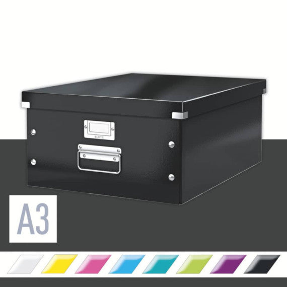 Scatola per archiviazione universale ''L'' Leitz CLICK & STORE nero 36,9x20x48,2 cm 60450095