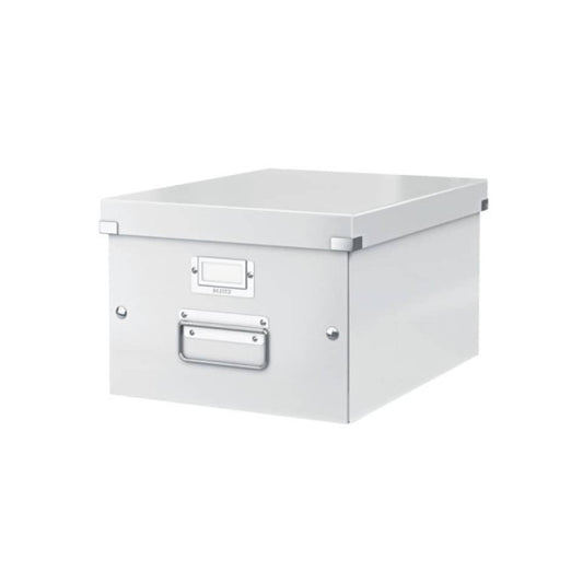 Scatola per archiviazione universale ''M'' Leitz CLICK & STORE bianco metallizzato 28,1x20x37 cm - 60440001