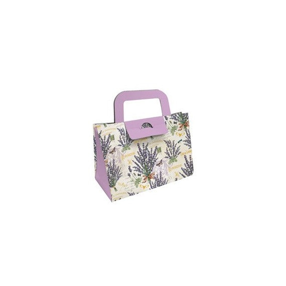 Scatola portaoggetto - fantasia Lavanda - 16,2 x 14,5 x 7,5 cm - Kartos
