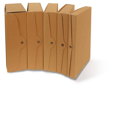Scatola portaprogetti con bottone in cartone EURO-CART 35x25 cm dorso 6 cm FMCXCPECO06AV