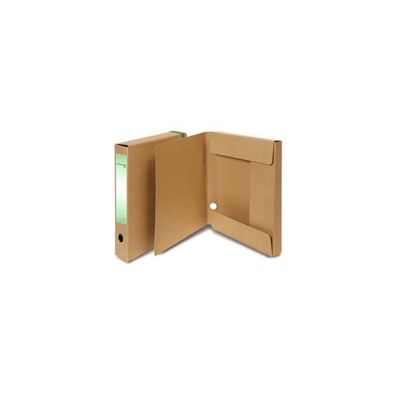 Scatola progetto con elastico - cartone FSC - dorso 6 cm - 25x35 cm - avana - Starline