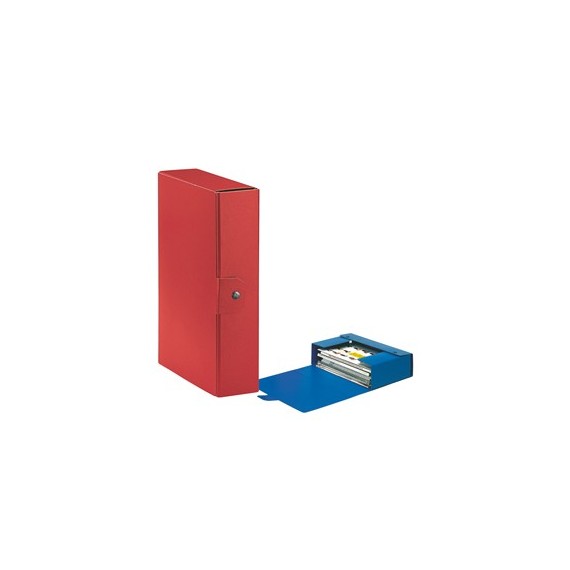 Scatola progetto Eurobox - dorso 8 cm - 25x35 cm - rosso - Esselte