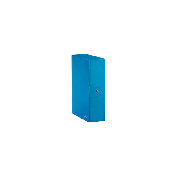 Scatola progetto WOW - dorso 10 cm - blu metallizzato - Leitz
