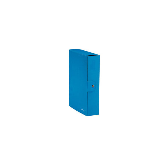 Scatola progetto WOW - dorso 8 cm - blu metallizzato - Leitz