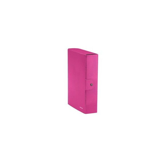 Scatola progetto WOW - dorso 8 cm - fucsia metallizzato - Leitz