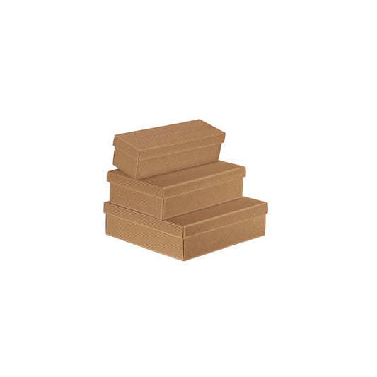 Scatola regalo in cartone - con coperchio - avana - 300 x 300 x 240cm - Scotton
