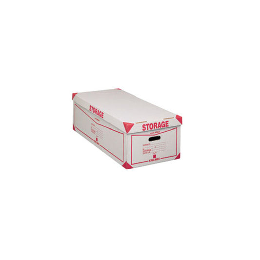 Scatola Storage - con coperchio - 38,5x26,4x75,5 cm - bianco e rosso - 1604 Esselte Dox