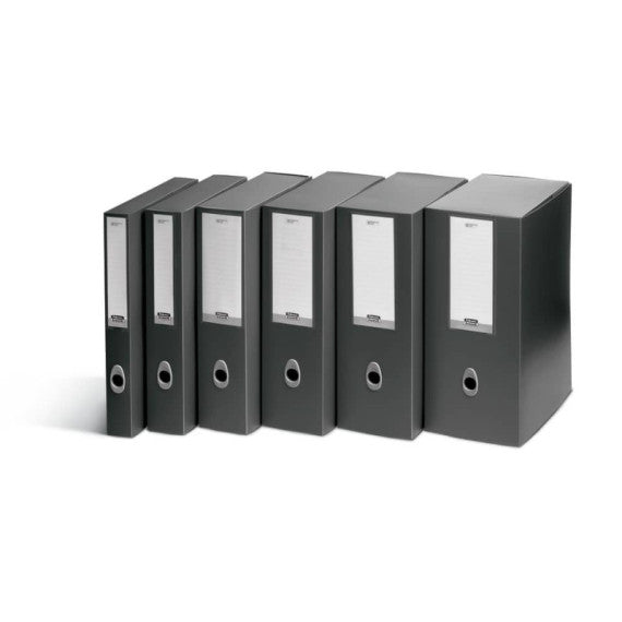 Scatole portaprogetti LEONARDI Plus VIP 25,5x35,5 cm PPL antracite dorso 8 cm 1007201