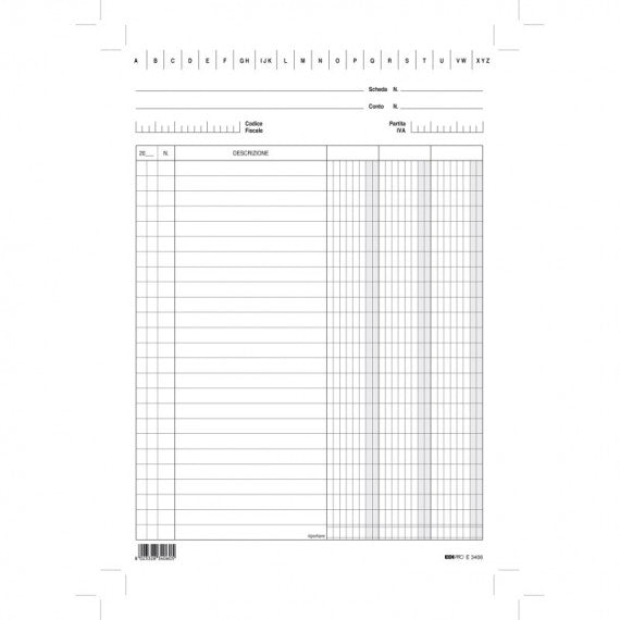 Schede - 3 colonne - 29,7x21 cm (verticale) - Edipro - bianco - conf. 100 pezzi