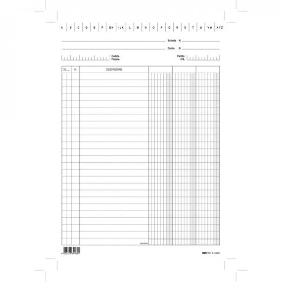 Schede - 3 colonne - 29,7x21 cm (verticale) - Edipro - bianco - conf. 100 pezzi