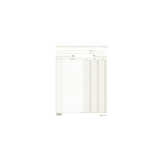 Schede dare/avere/saldo - 24 x 17 cm - verde - Edipro - conf. 100 pezzi