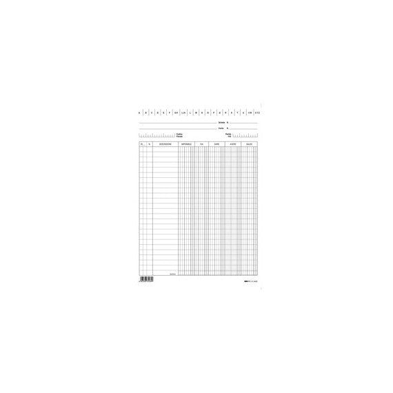 Schede - dare/avere/saldo/iva - 24x17 cm (verticale) - bianco - Edipro - conf. 100 pezzi