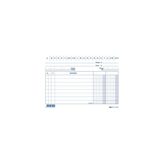 Schede in cartoncino 2 colonne - 10,5x15 cm orizzontale - Edipro - conf. 100 pezzi