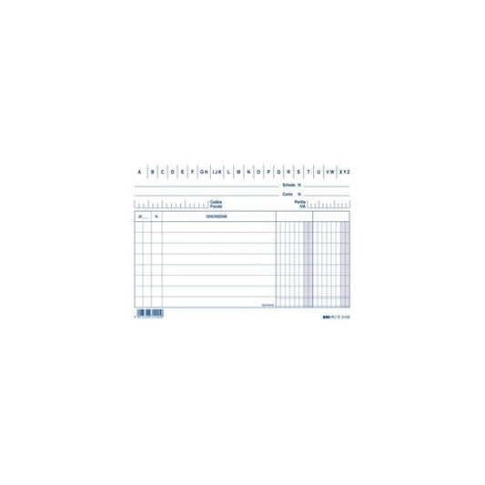 Schede in cartoncino 2 colonne - 10,5x15 cm orizzontale - Edipro - conf. 100 pezzi