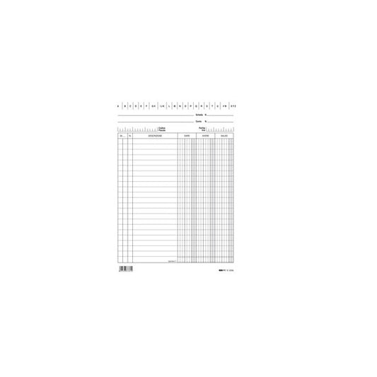 Schede in cartoncino dare/avere/saldo - 21 x 15 cm - Edipro - conf. 100 pezzi