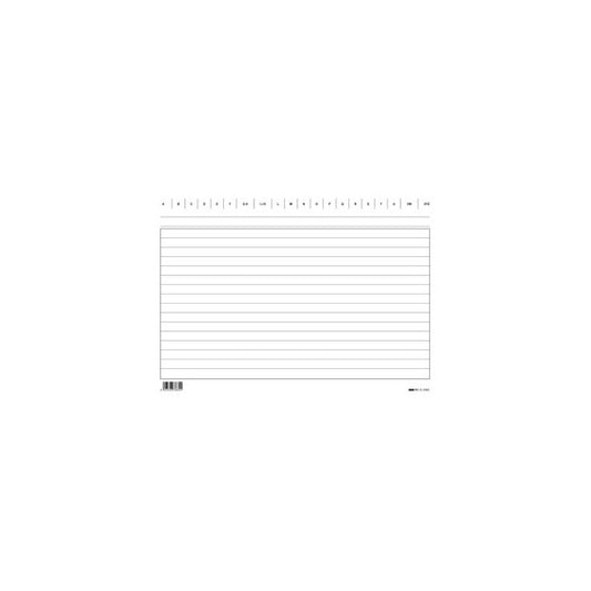 Schede in cartoncino rigate - 17 x 24 cm orizzontale - Edipro - conf. 100 pezzi