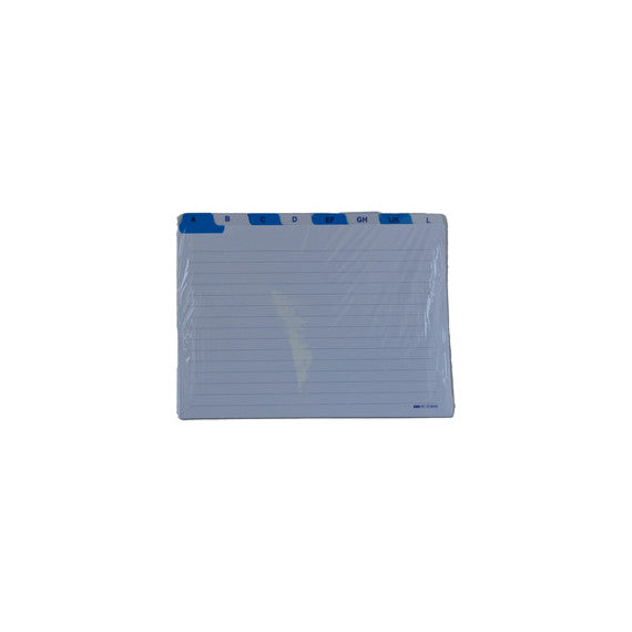 Schede - rubrica A/Z -  17x24 cm (orizzontale) - bianco - Edipro