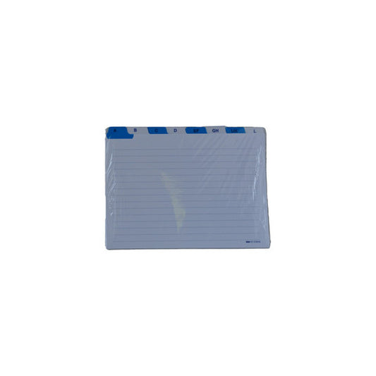 Schede - rubrica A/Z -  17x24 cm (orizzontale) - bianco - Edipro